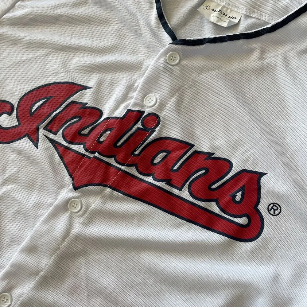 #32 Franmil Reyes Cleveland Indians Jersey (Mens XL)  - Promo Button up